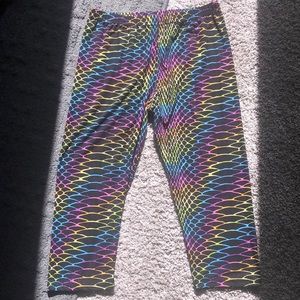 3/$25 Capris leggings, Mermaid colour.